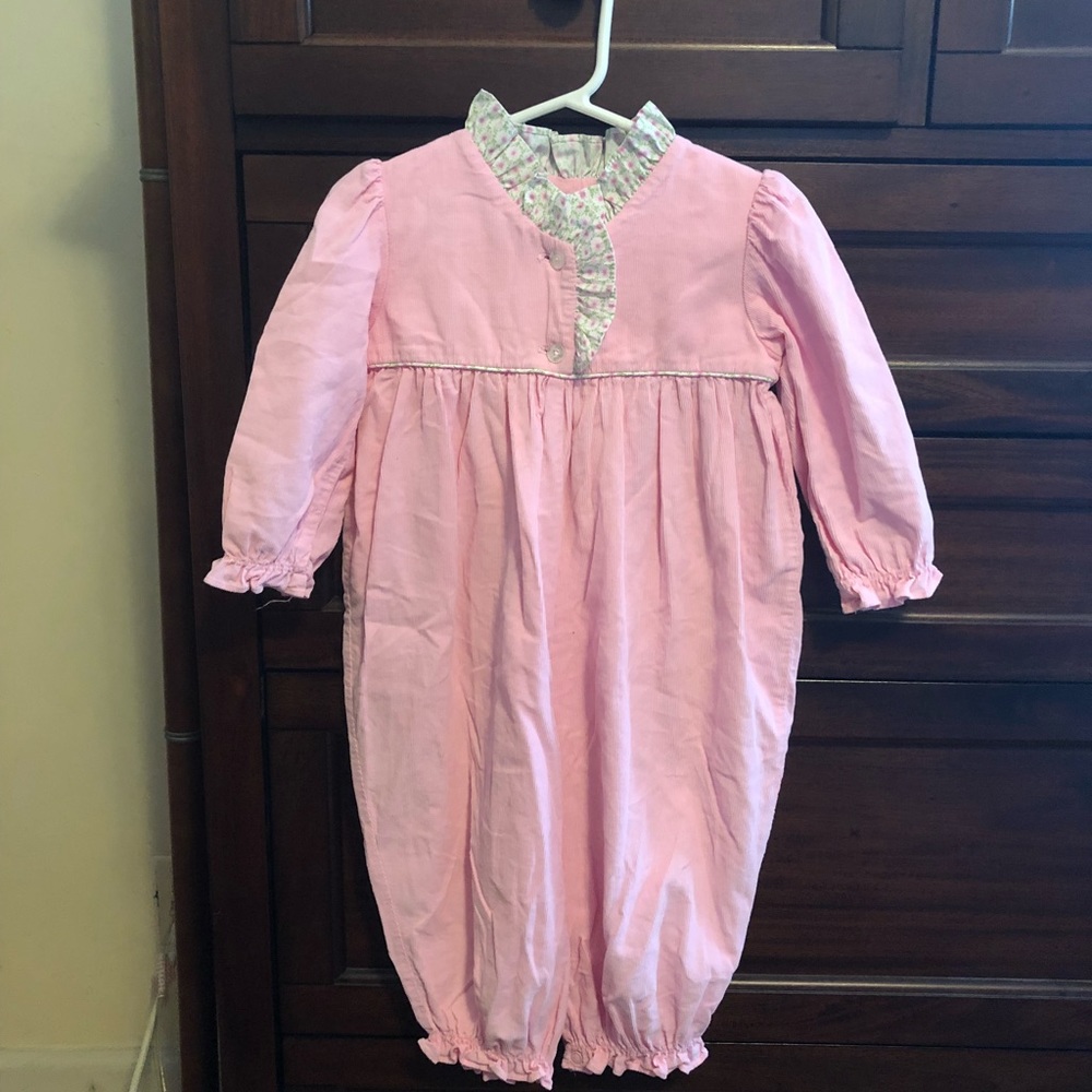 Little English corduroy romper